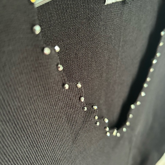 Jamie Sadock Elegant Black Knit Top M - Picture 7 of 13